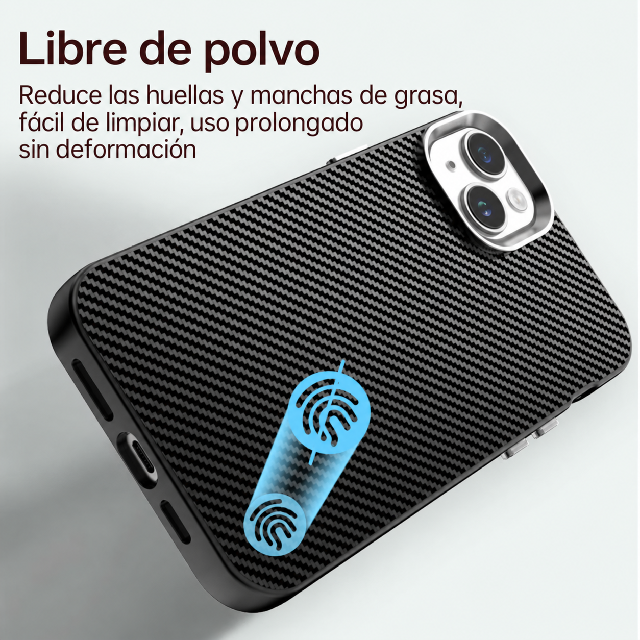 Funda Premium para iPhone · Efecto fibra de carbono - Imagen 7